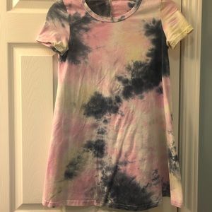 Tie dye T-shirt dress